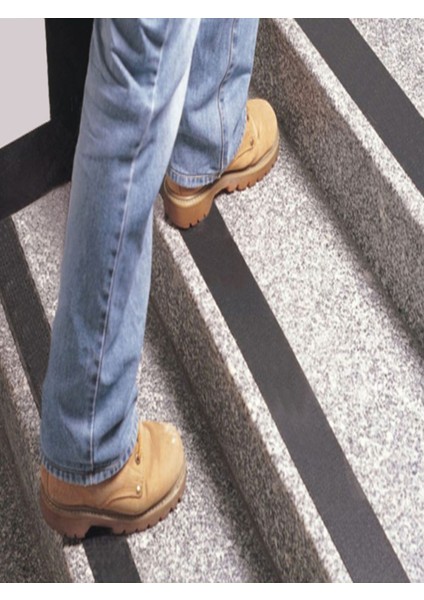 Suya Dayanıklı Merdiven - Zemin Kaydırmazlık Bantı 24MMX10MT Siyah - Iç ve Dış Mekan Kullanım- Şerit modelleri