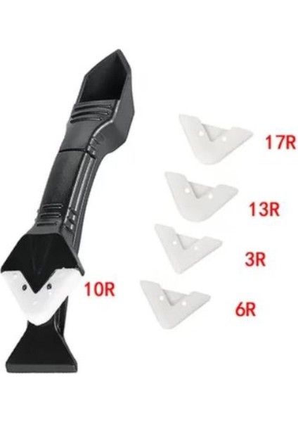 Derz Kazıyıcı Fayans Derz Dolgu Kazıma Aparatı ve Uygulayıcı 5 Parça Silikon Çekme Uygulama No Color