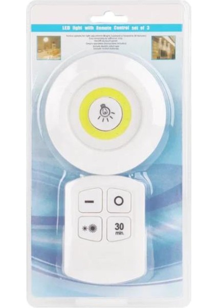 Simurg H1COB Uzaktan Kumandalı Tekli Spot Lamba Pilli Dolap Altı Spot Yok Beyaz Işık LED 0 - 250 Wat