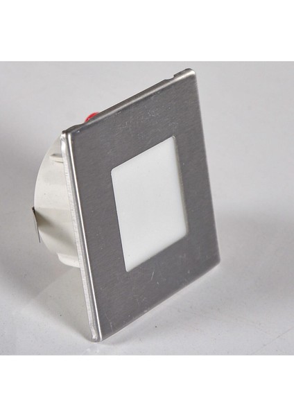 Kare Beyaz Işık Sensörsüz LED Spot Merdiven Armatürü