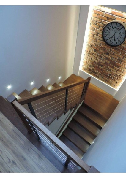 Kare Beyaz Işık Sensörsüz LED Spot Merdiven Armatürü modelleri