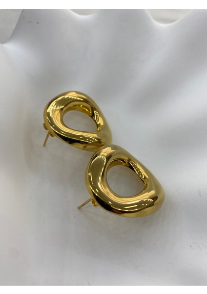316L Çelik Gold Renk Vıp Küpe fırsatları