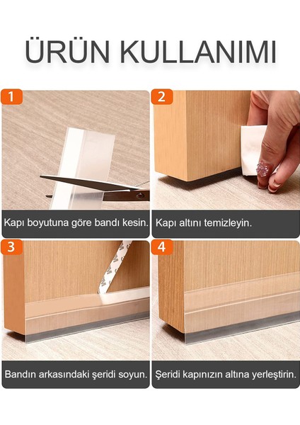 Kapı Pencere Izolasyon Bandı Rüzgar Toz Önleyici Yalıtım Bant Ses Isı Gürültü Geçirmez Silikon Şerit