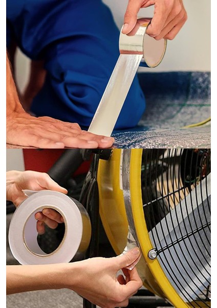 Alüminyum Bant 4 Metre Ocak Tezgah Kenarı Yapışkanlı Bant Isı Yalıtımlı Boşluk Kapatıcı Kalın Bant I