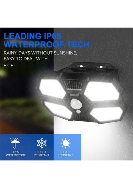 108 LED 3 Mod Güneş Enerjili Su Geçirmez Hareket Sensörlü Solar Lamba Cn modelleri