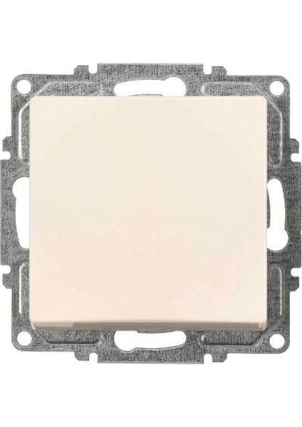 Visage Krem Tekli Anahtar Çerçevesiz - Priz ve Anahtar Için Uyumlu Çerçeve Beyaz Belirtilmemiş Tr