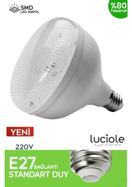 Kristal Torch 40W Yüksek Güçlü Smd LED Ampul - Beyaz Işık - E27 Duy - Enerji Tasarruflu Tekli Beyaz fiyatları