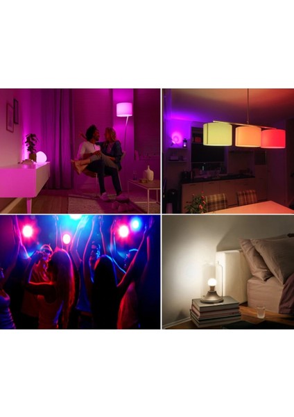 9W Rgb Ampul (Uzaktan Kumandalı)(Günışığı) Tekli Gün Işığı E27 LED Ampul 9 Watt Var fırsatları