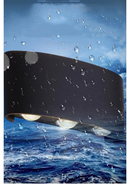 LED Dış Mekan Duvar Lambası Günışığı Çift Yönlü Dekoratif Bahçe Duvar Aydınlatması 10 W LED Aplik Yo