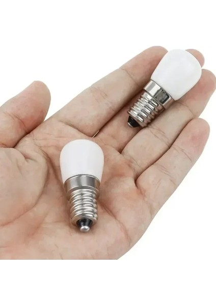 2 Watt LED Buzdolabı Ampulü 6400K Beyaz Tekli Beyaz Işık E14 LED Ampul 2 Watt Yok