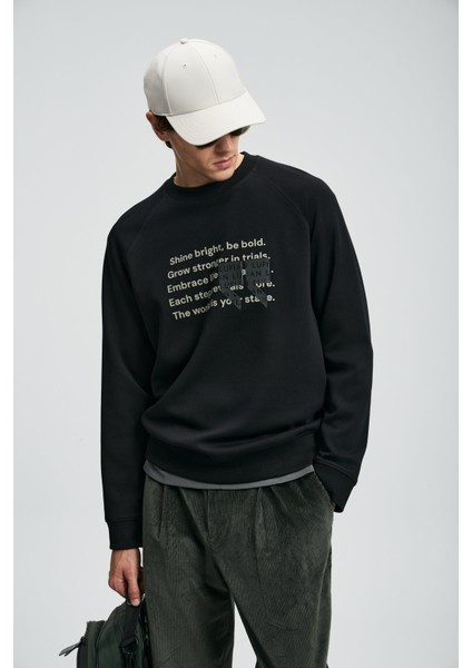 Shadow Erkek Sweatshirt 112030174 Siyah fırsatları