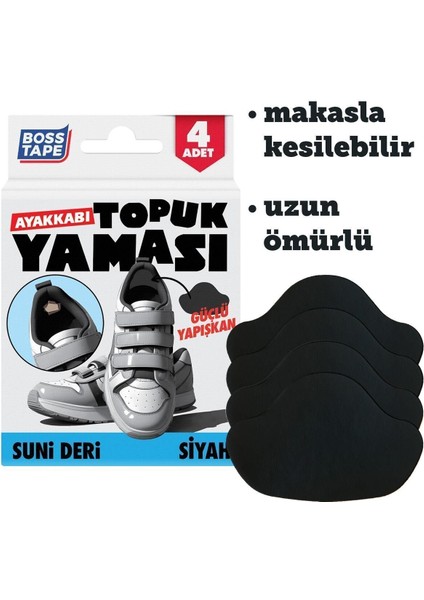 Ayakkabı Topuk Yaması Kendinden Yapışkanlı Ayakkabı Tamir Bandı Siyah Hızlı Yapıştırıcı Siyah Tr
