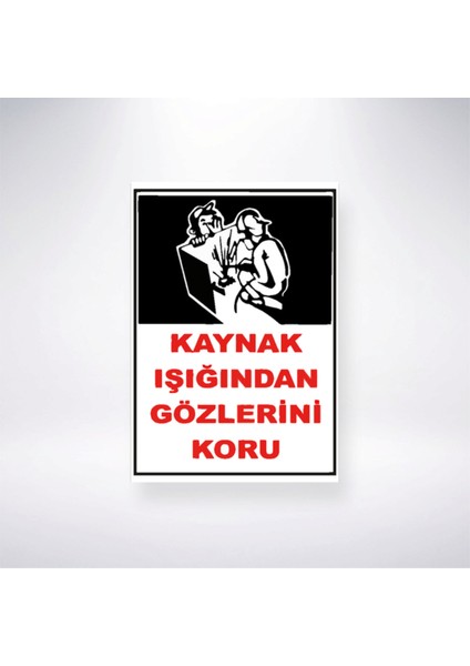 Kaynak Işığından Gözlerini Koru 21X35 Arkası Sticker