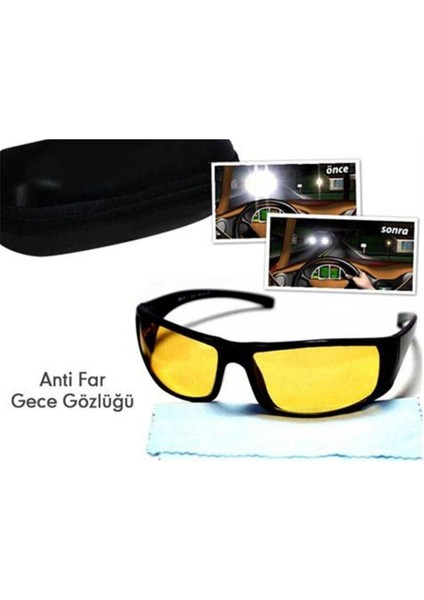 Gece Görüş Gözlüğü Anti Far Plastik Çerçeveli Işık ve Far Parlamaları Azaltan Kaza Riski Azaltıcı Ka modelleri