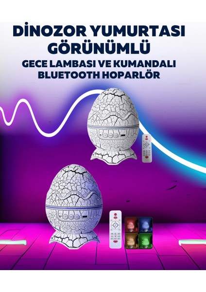 Resveq Dinazor Yumurta Gece Lambası