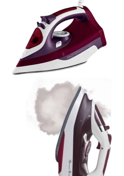 Resveq Yeni Nesil Kırmızı Buharlı Ütü 2200 Watt Seramik Tabanlı Yüksek Buhar Gücü indirimleri
