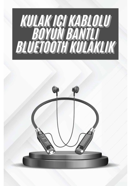 Resveq Bluetooth Kulaklık 120 Saat Kullanım Süresi Boyun Askılı Bluetooth Kablosuz Kulaklık