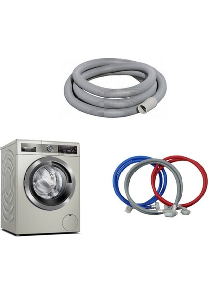 2,5 Metre Çamaşır/bulaşık Makinesi Temiz Su Giriş Hortumu Su Taşma Yüzüğü