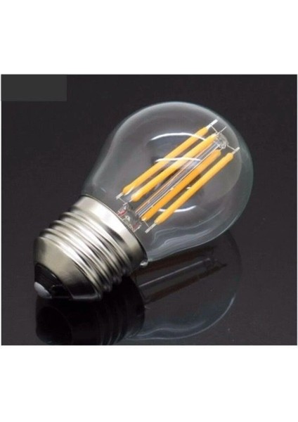 G45 Şeffaf Cam E27 Mini LED Ampul - 6500 Kelvin Beyaz Tekli Beyaz Işık E27 LED Ampul 0 - 250 Watt Yo fırsatları