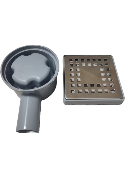 10X10 Ø32 Yandan Çıkışlı Paslanmaz Izgaralı Yer Süzgeci (Sifonu) Koku Önleyicili Gider Süzgeci modelleri