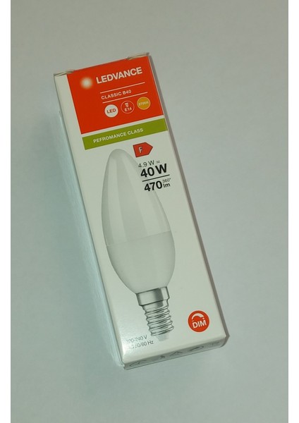4.9W Dimmer Uyumlu 2700K Sarı Işık E14 Duylu 470LM F Enerji LED Buji Mum Ampul Tekli Sarı Işık E14 L fiyatları