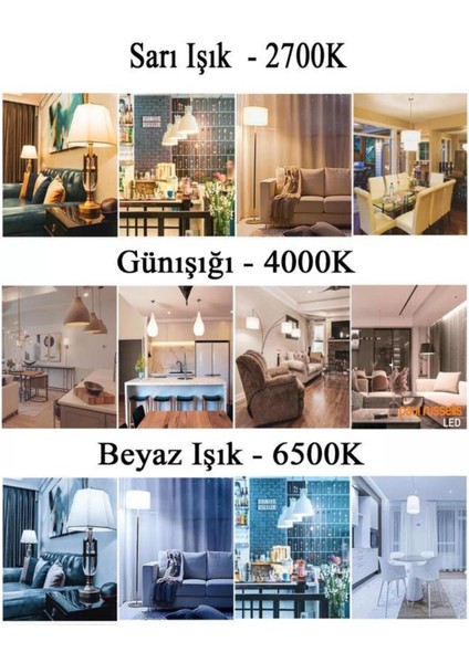 4,9W (40W) LED Mum Ampul Sarı 2700K - E14 3 Adet Avize Lambası 3'lü Sarı Işık E14 LED Ampul 0 - 250 modelleri