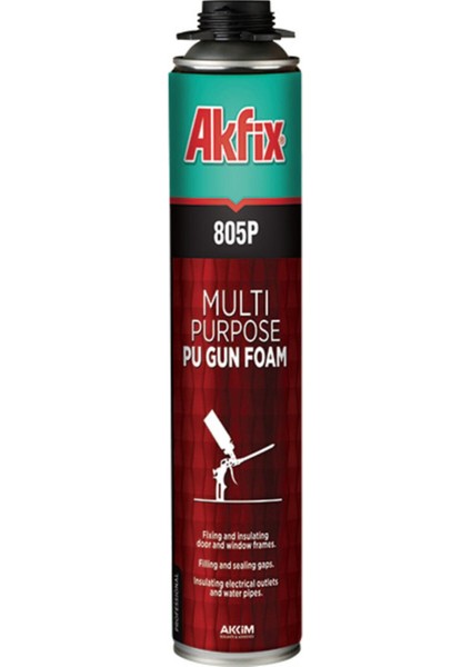 805P Çok Amaçlı Profesyonel Pu Köpük Tabancalı 750 ml