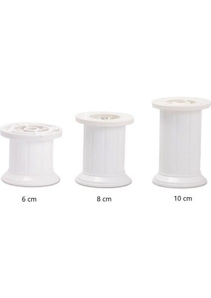8 cm Beyaz Ayarlanabilir Jumbo Ayak Tv Ünitesi, Koltuk, Dolap Ayağı, Mobilya Yükseltici Beyaz Tekli modelleri
