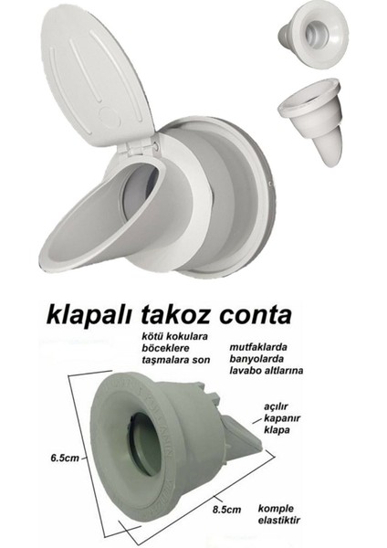 Lavabo Koku Giderici Çek Valfli Lavabo Gider Adaptör Conta Koku Önleyici Pratik Montaj Banyo Aspirat fiyatları