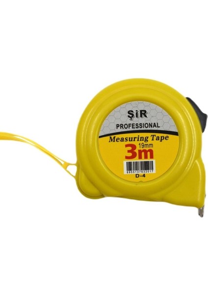 Şir Profesyonel Şerit Metre Mezura 3 Metre 19 mm D4 Gkh 3 M Ad