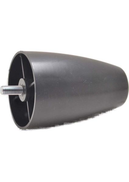 (Vida Ölçüsüne Dikkat) - Armut Plastik Baza Ayağı Koltuk - Kanepe Ayağı 4 Adet Siyah 10 cm M8 Vida M modelleri