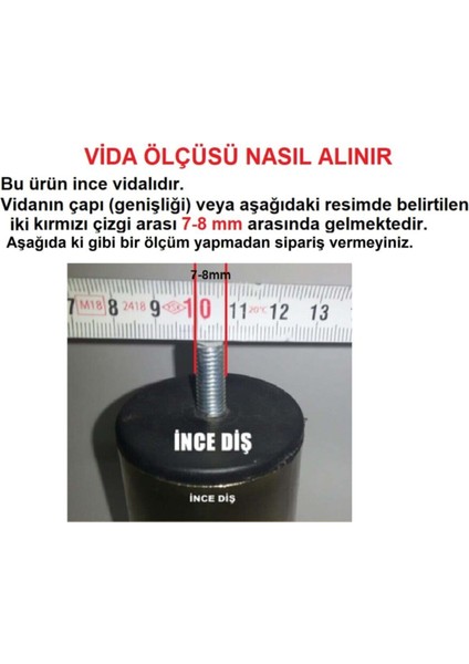 (Vida Ölçüsüne Dikkat) - Armut Plastik Baza Ayağı Koltuk - Kanepe Ayağı 4 Adet Siyah 10 cm M8 Vida M fırsatları