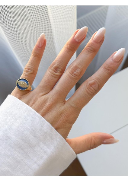 Çelik Göz Serçe Parmak Yüzük