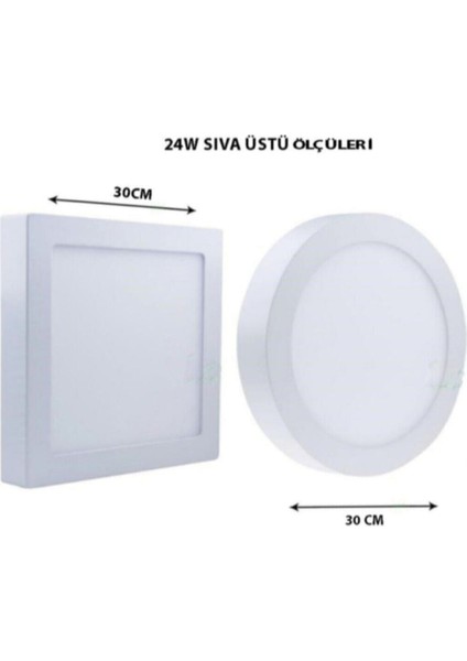 18 Watt Sıva Üstü Yuvarlak LED Panel Spot Armatür Günışığı fırsatları