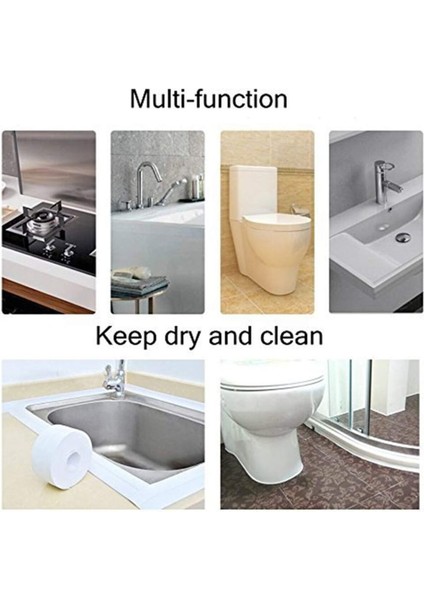 Su Sızdırmaz Geçirmez Beyaz Bant Lavabo Küvet Kenar Mutfak Banyo Tamir Bandı modelleri