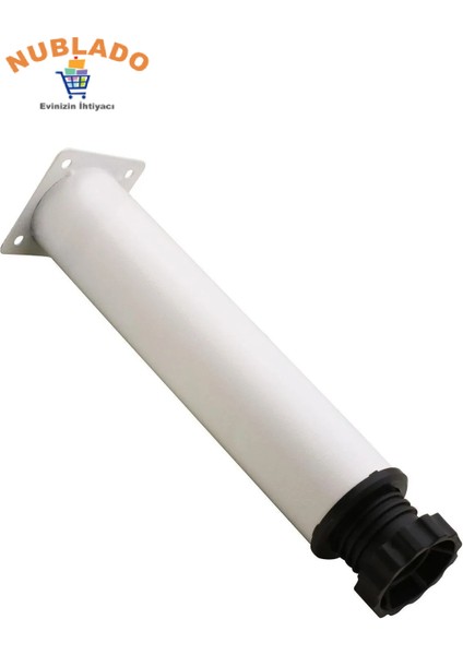 Metal 20 cm Beyaz Ayarlanabilir Mobilya Kanepe Koltuk Baza Yükseltici Destek Ayağı Ayakları Beyaz T indirimleri