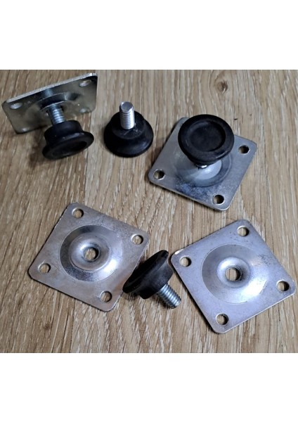 Mobilya Için Ayarlı Ayak Montaj Braketi ve Papuç Seti 4 Lü Set Dolap Şifonyer Ayarlanabilir Ayağı Gü fiyatları