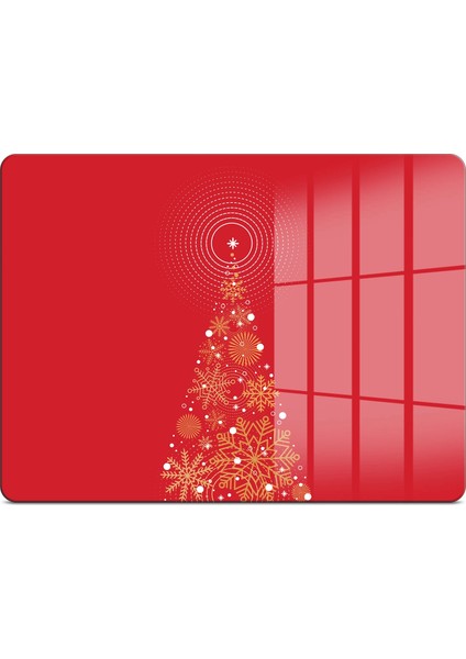 Cam Kesme Tahtası ve Sunumluk Kırmızı Yılbaşı Ağacı Desenli 30X40 cm fiyatları
