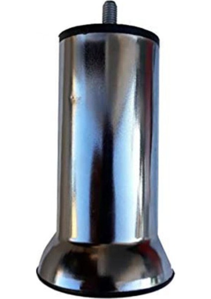 12CM Metal Tombul (4 Adet) Baza Koltuk Kanepe Çekyat Ayak Kalın Metrik Masa Ayakları Gri