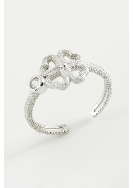 Resveq Yonca Metal Yüzük-Gümüş Rengi fiyatları