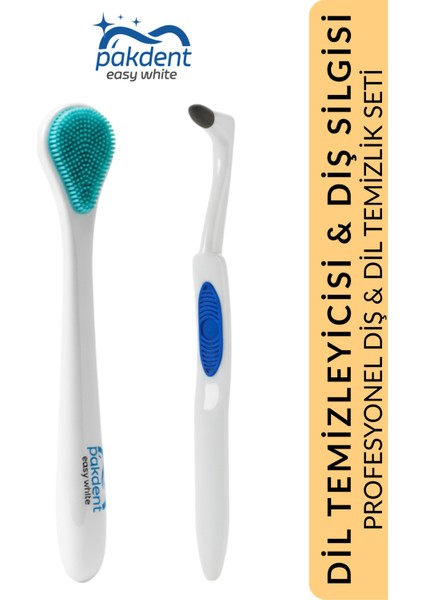 Diş Temizleme Silgi & Soft Dil Temizleyici | Ağız Bakım Seti |
