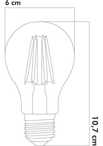 3 Renkli LED Filament Rustik Ampul 6W E27 A60 Tekli Cool White E27 LED Ampul 6 Watt Yok Cn fırsatları