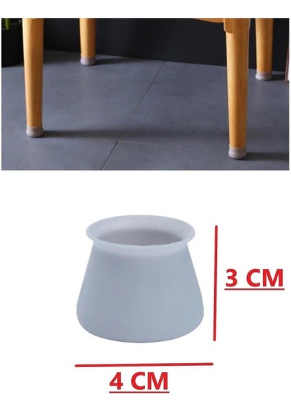 Silikon Kaydırmaz Çizilmez Sandalye Masa Mobilya Ayağı 12 Li Gkh Gri Tekli Masa Ayağı Tr fiyatları
