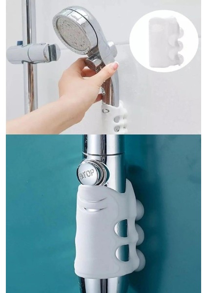 Vantuzlu Silikon Duş Başlığı - Banyo Başlığı Askı Tutucu Tepe Duş Sistemleri Metalik Belirtilmemiş