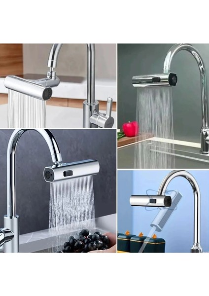 3 Farklı Modlu Çok Amaçlı Musluk Adaptörü Evrensel Musluk Başlığı Şelale Musluk 2 Yıl Gri Cn fiyatları