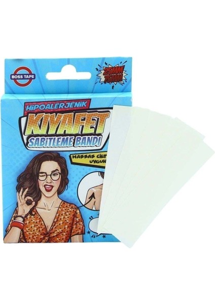 Kıyafet Sabitleme, Dekolte Kapama ve Vücut Bandı Biyouyumluluk Sertifikalı Tamir Bandı