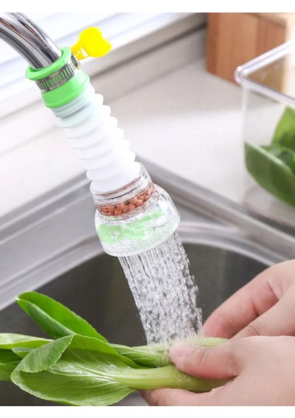 Su Tasarruflu Musluk Başlığı Aparatı Mutfak Batarya Ucu Aparat Boncuklu Perlatör 2 Yıl Renkli Su Tas