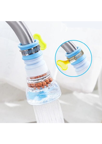 Su Tasarruflu Musluk Başlığı Aparatı Mutfak Batarya Ucu Aparat Boncuklu Perlatör 2 Yıl Renkli Su Tas