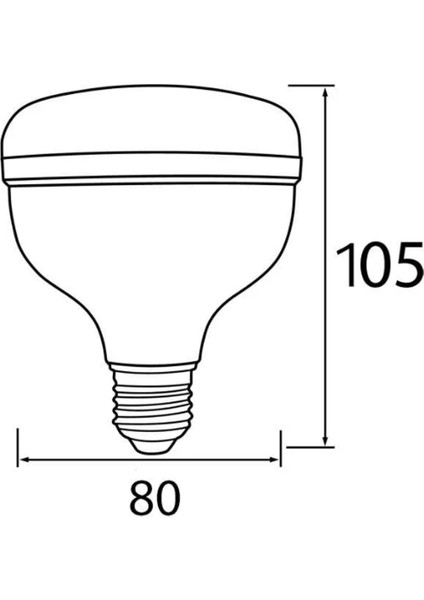 20W Beyaz Işık Torch Kristal Camlı LED Ampul E27 Duy 6400K Tekli Beyaz Işık E27 LED Ampul 20 Watt Yo