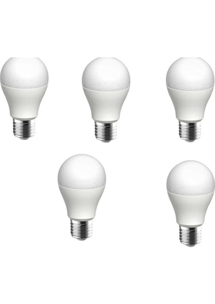 5 Adet 9W LED Beyaz Işık Ampul Beyaz Işık E27 LED Ampul 9 Watt